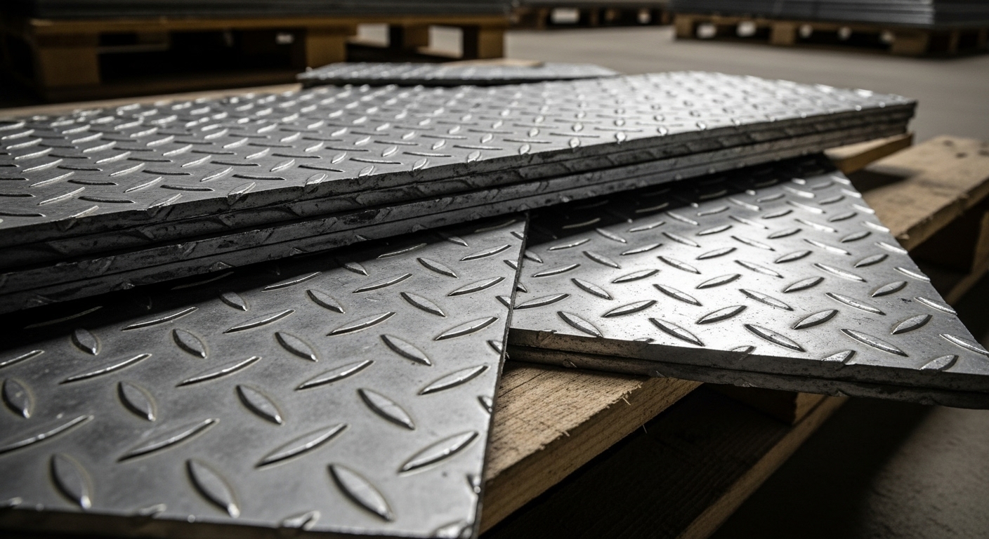 Baklava desenli Sac ile yapılmış merdiven