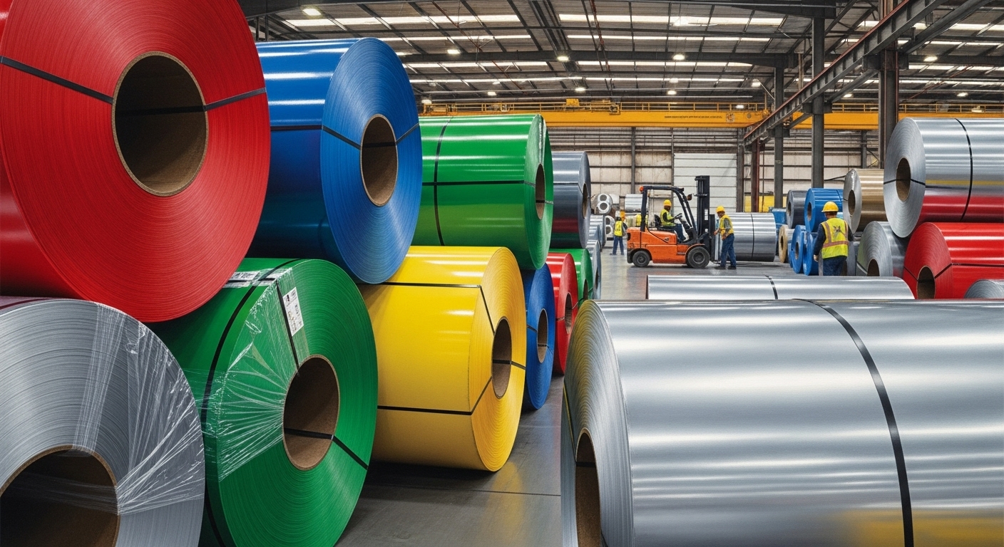 İstanbul Depo Stoklarında Boyalı Rulo Sac