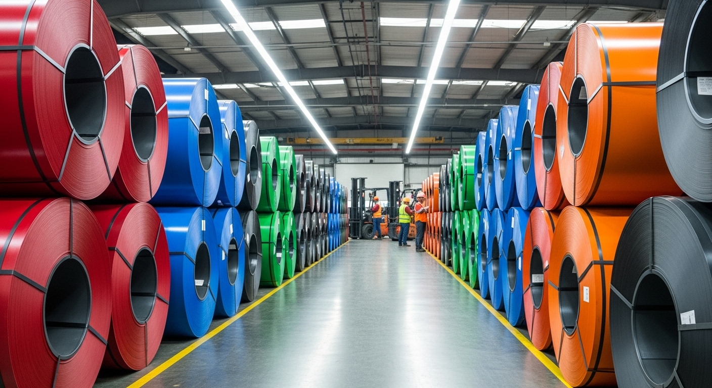 Farklı Kalınlıklarda Boyalı Sac Ruloları