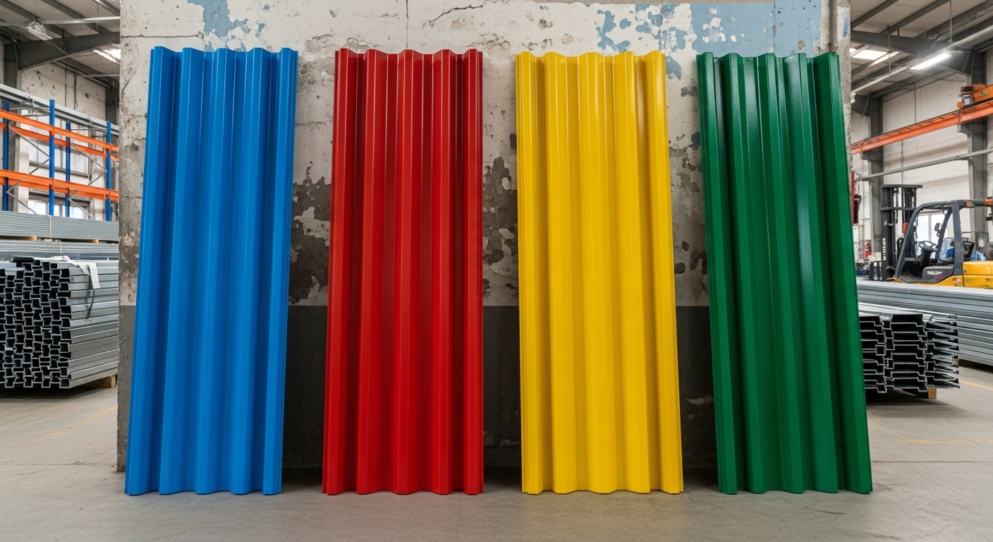 Boyalı Trapez Mahya Üretimi