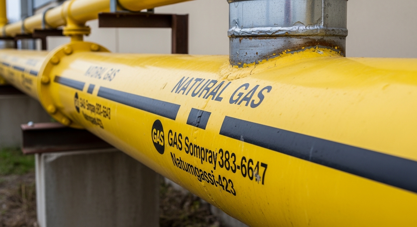 Farklı çaplarda doğalgaz boruları