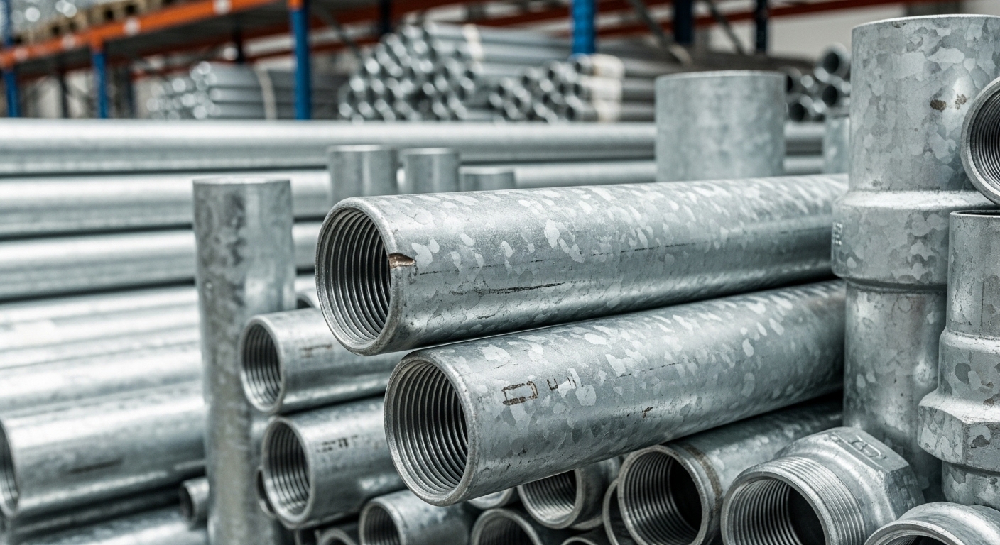 Farklı Çaplarda Galvaniz Borular