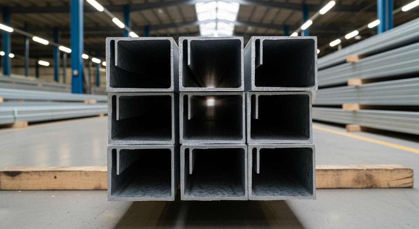 Farklı galvaniz profil çeşitleri (kutu, U, L)