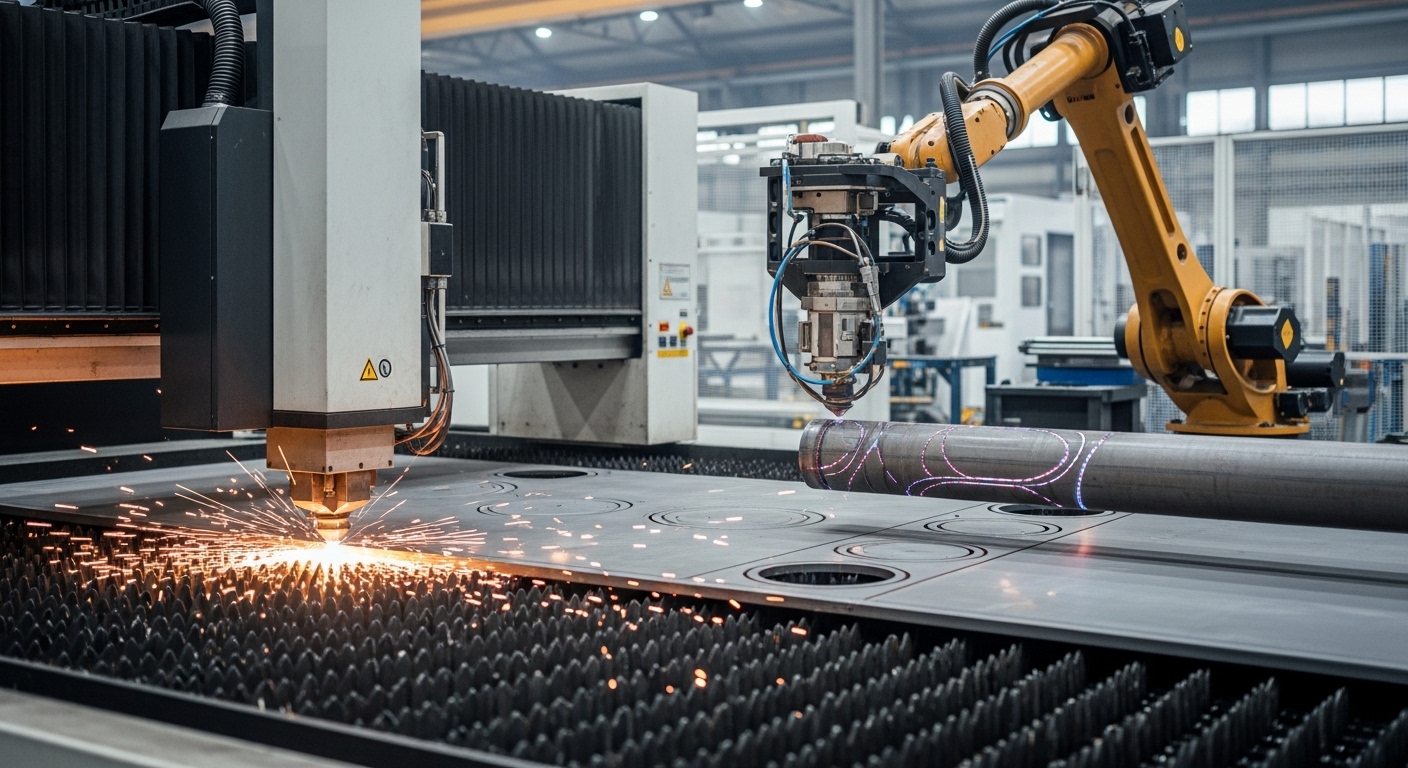 Lazer kesim ile üretilmiş dekoratif metal parçalar