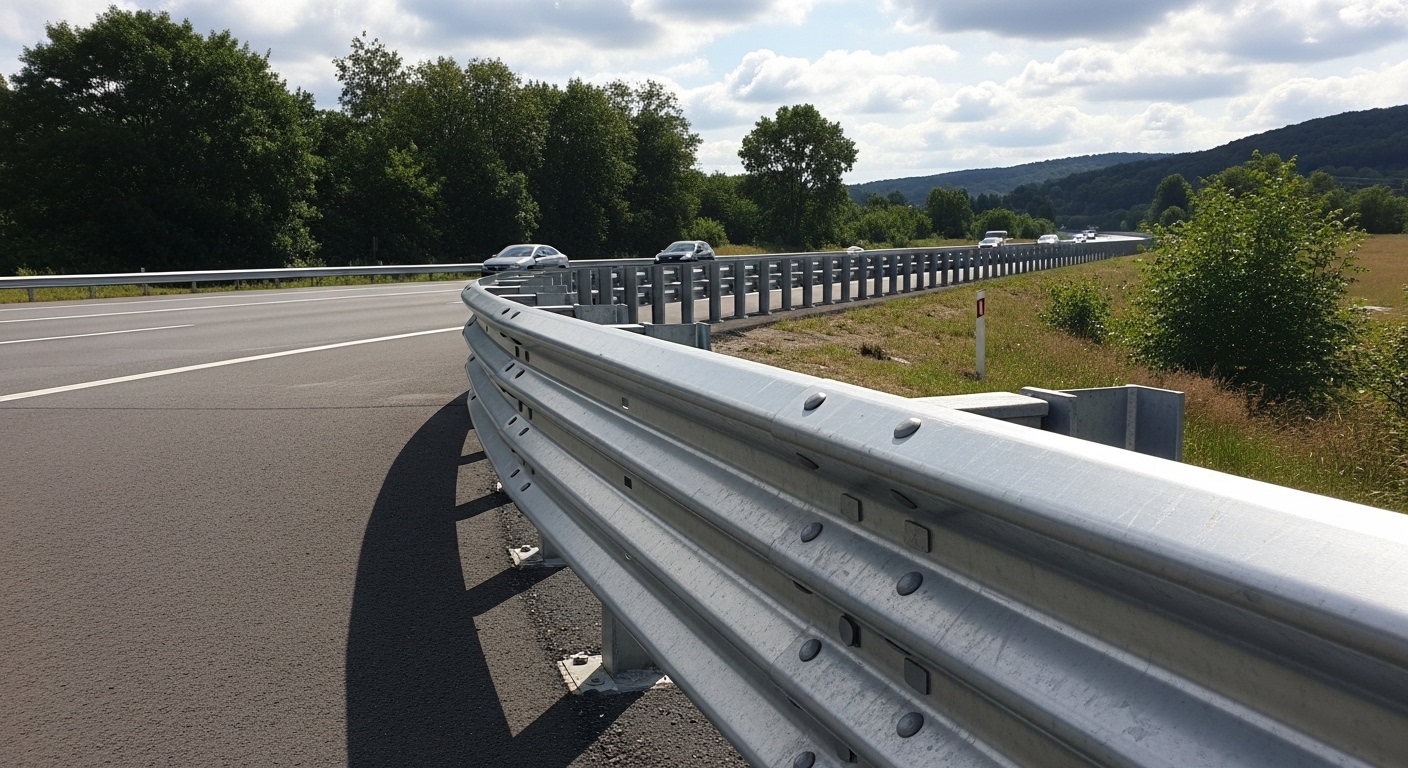 Çelik otoyol bariyerlerinin fabrika imalat aşamaları