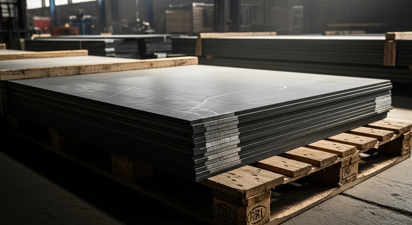 Rulo halindeki Siyah Sac levhalar