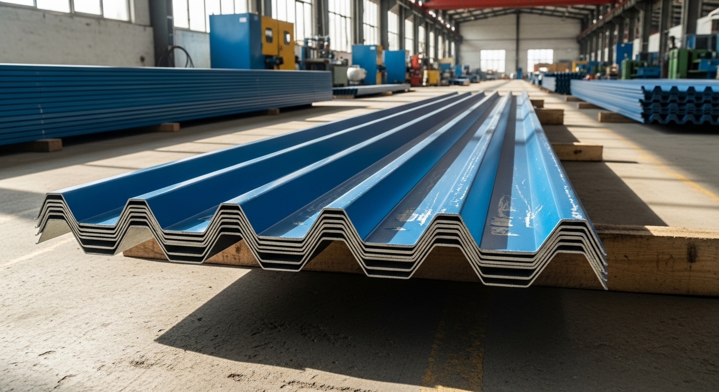 Trapez sac form makinesinde üretim hattı